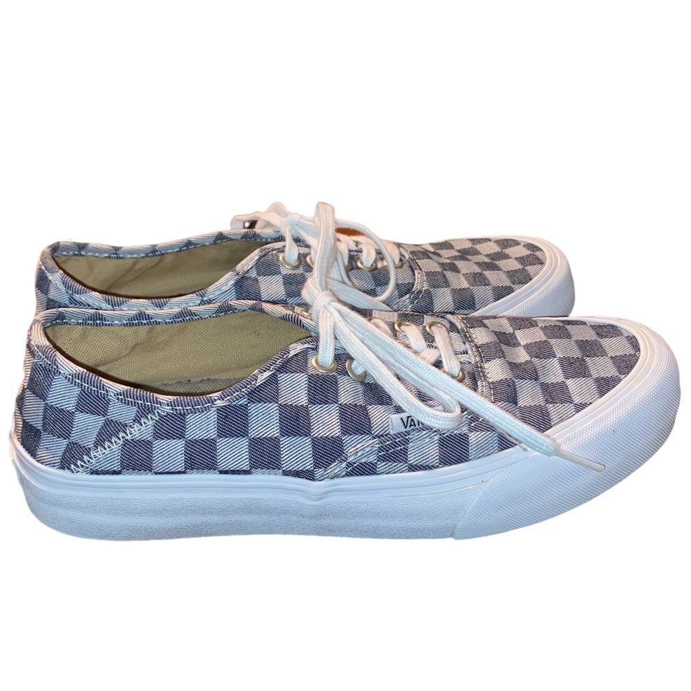 Vans Checkerboard Blue Ultracush Shoes Size 9 - Picture 2 of 5